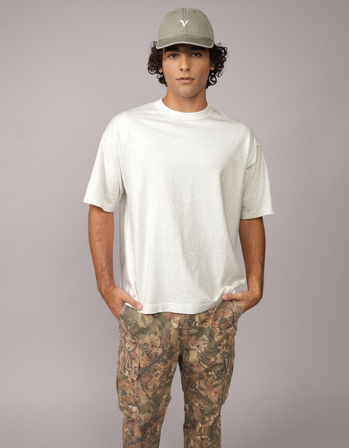 Polo sin Cuello Oversized Ae - Blanco 1164_4565_100_of