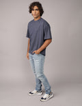 Polo sin Cuello Oversized Ae - Azul 1164_4565_993_of