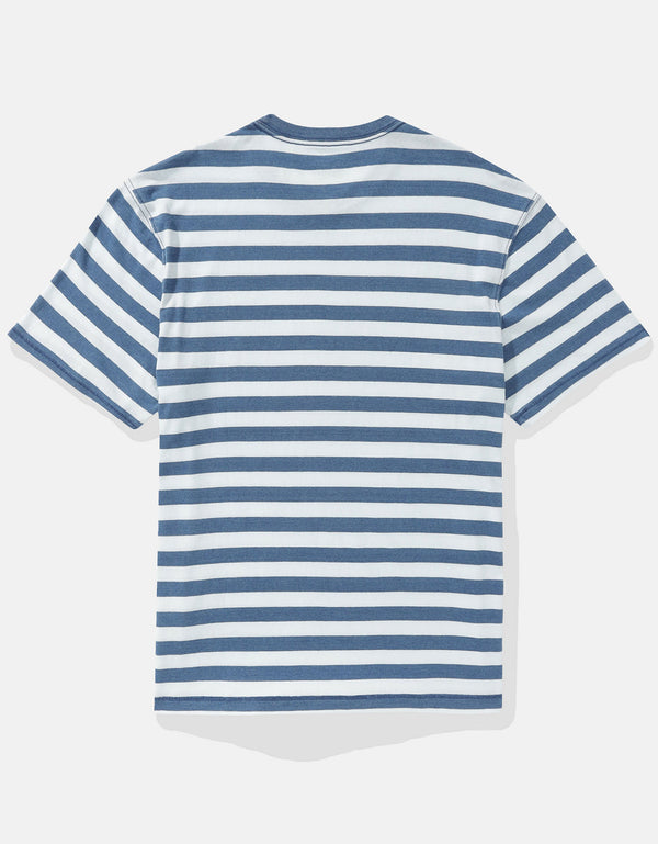 Polo sin Cuello a rayas - Azul