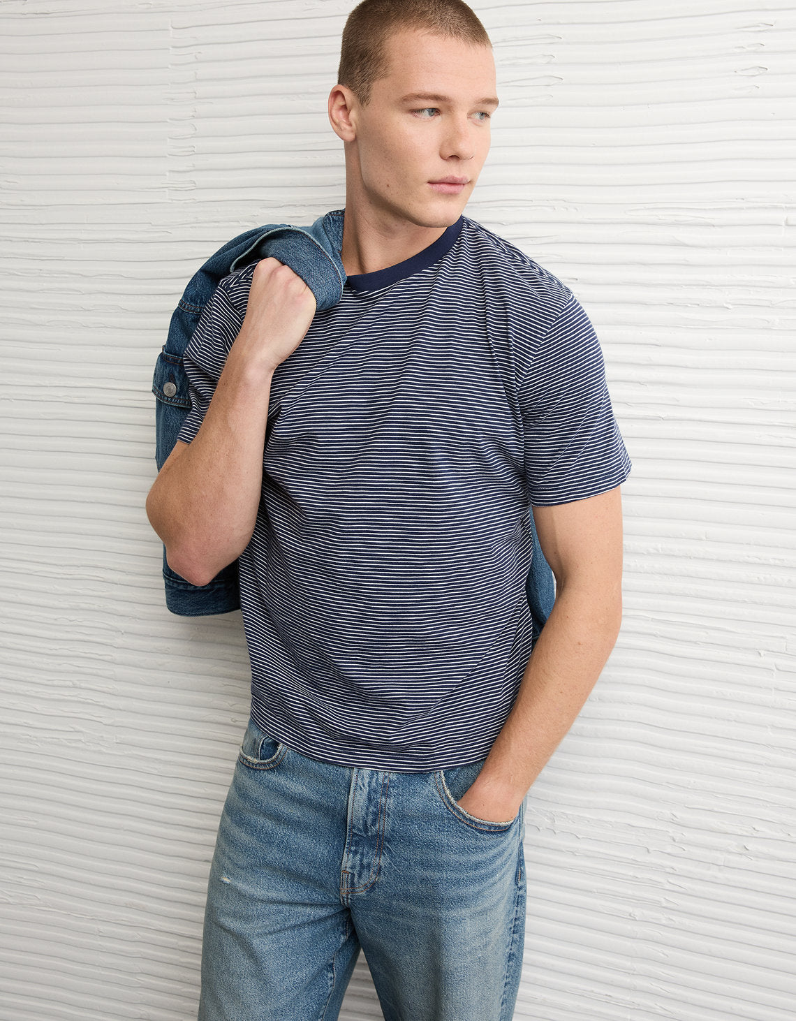Camiseta Lived-In con Gráfico Ae - Azul 1164_5016_410_os