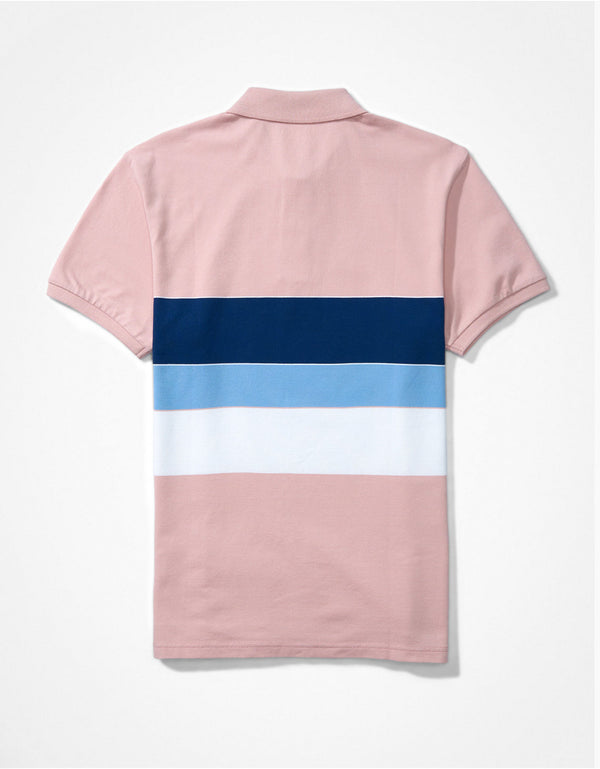 Polo sin Cuello AE con cuello - Rosa