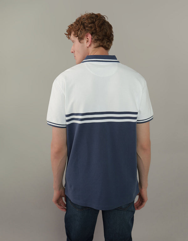 Polo sin Cuello Ae tipo polo - Azul