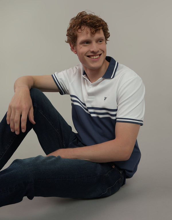 Polo sin Cuello Ae tipo polo - Azul