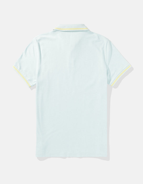 Polo sin Cuello tipo polo de piqué de hombre AE - Generico
