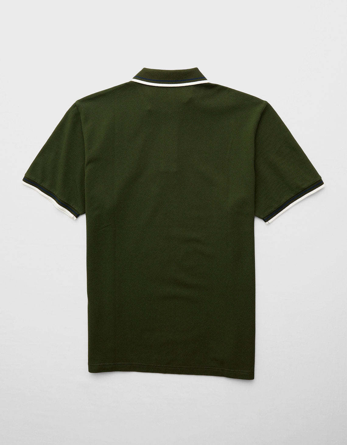 Polo de Piqué Elástico con Detalles en Contraste - Verde 1165_4401_350_b
