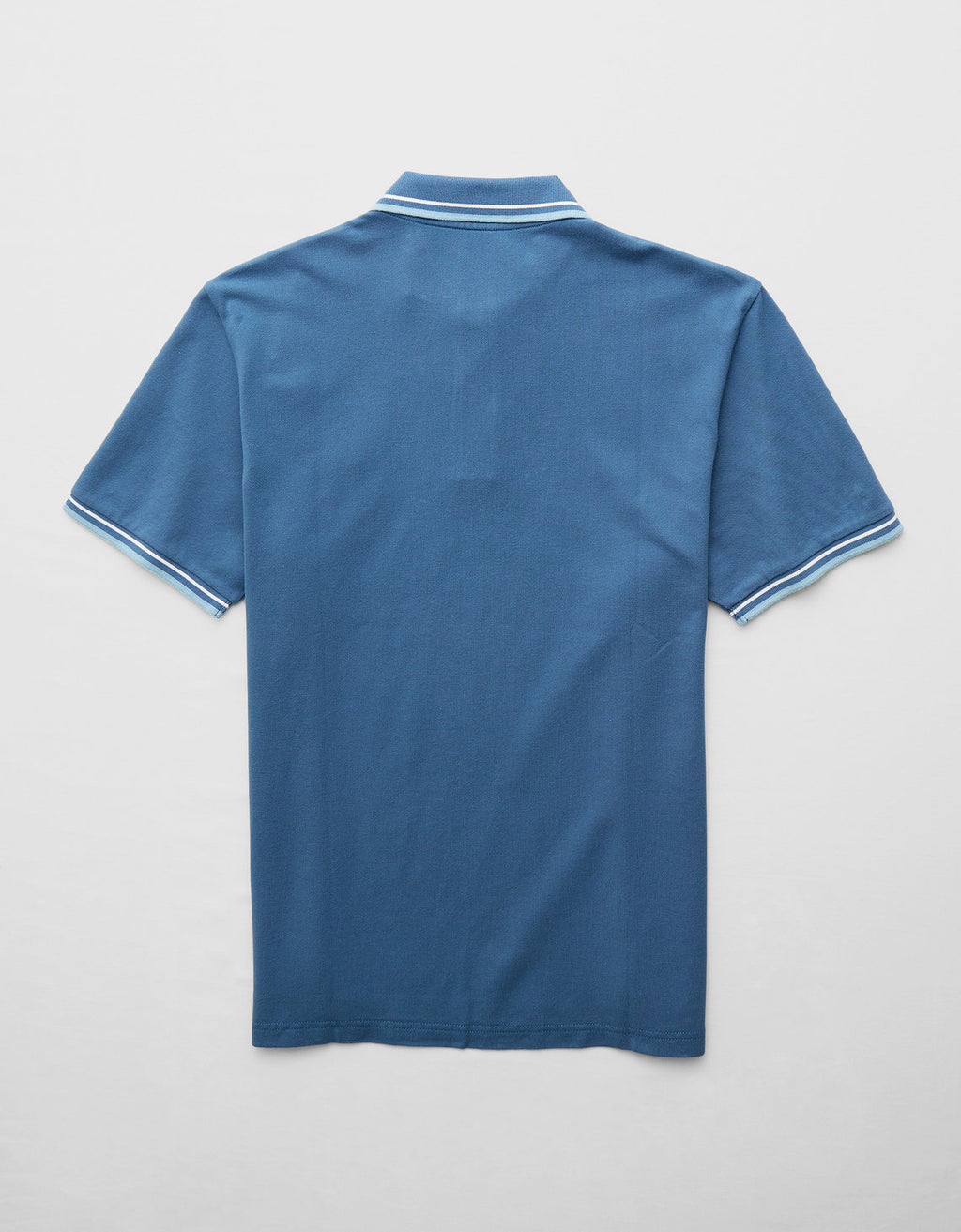 Polo de Piqué Elástico con Detalles en Contraste - Azul 1165_4401_405_b