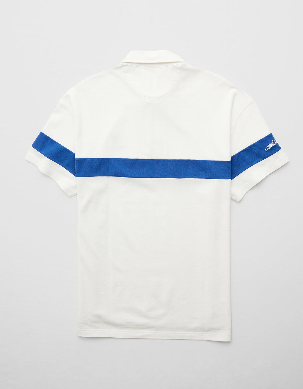 Polo sin Cuello Polo de Rugby con Logo Ae - Blanco 1165_4404_100_b