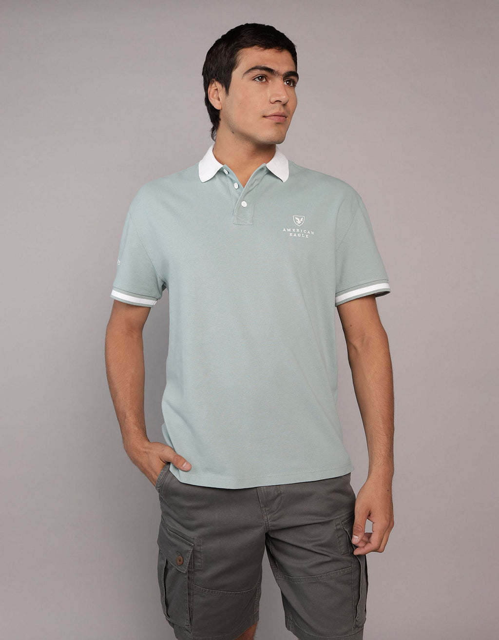 Polo sin Cuello Polo con Logo Ae - Generico 1165_4405_333_of