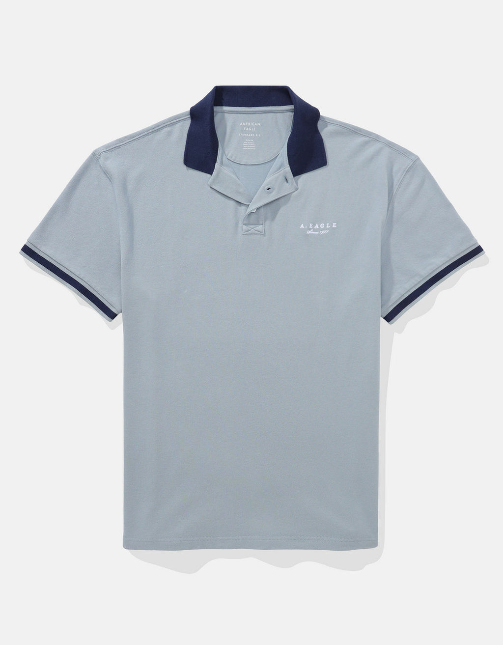 Polo sin Cuello Polo con Logo Ae - Azul 1165_4405_400_f
