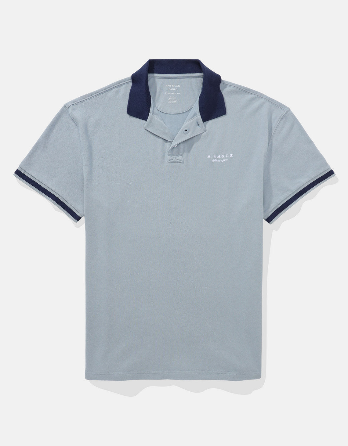 Polo sin Cuello Polo con Logo Ae - Azul 1165_4405_400_f