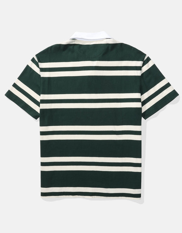 Camiseta Polo Ajustada de Piqué Flex Ae - Verde