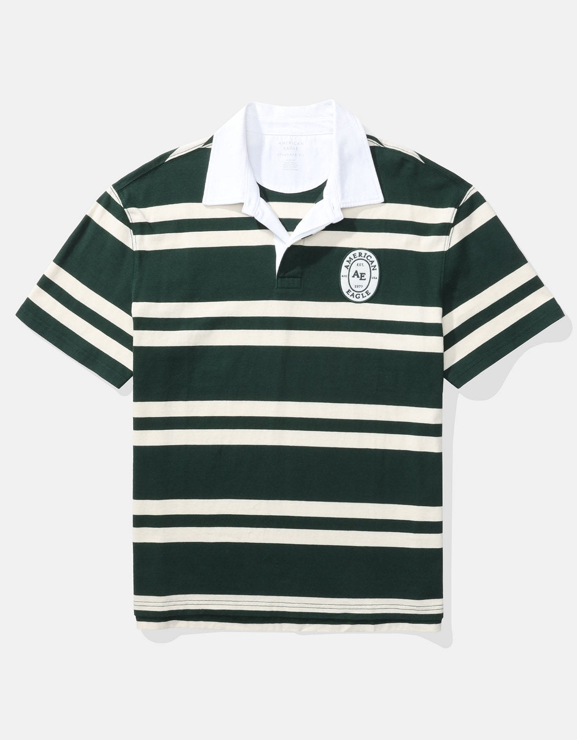 Camiseta Polo Ajustada de Piqué Flex Ae - Verde 1165_4794_300_f