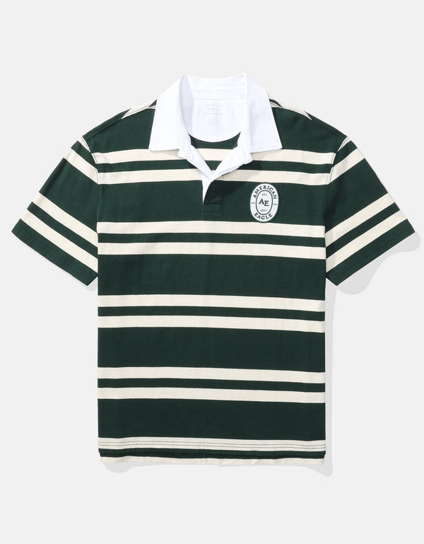 Camiseta Polo Ajustada de Piqué Flex Ae - Verde