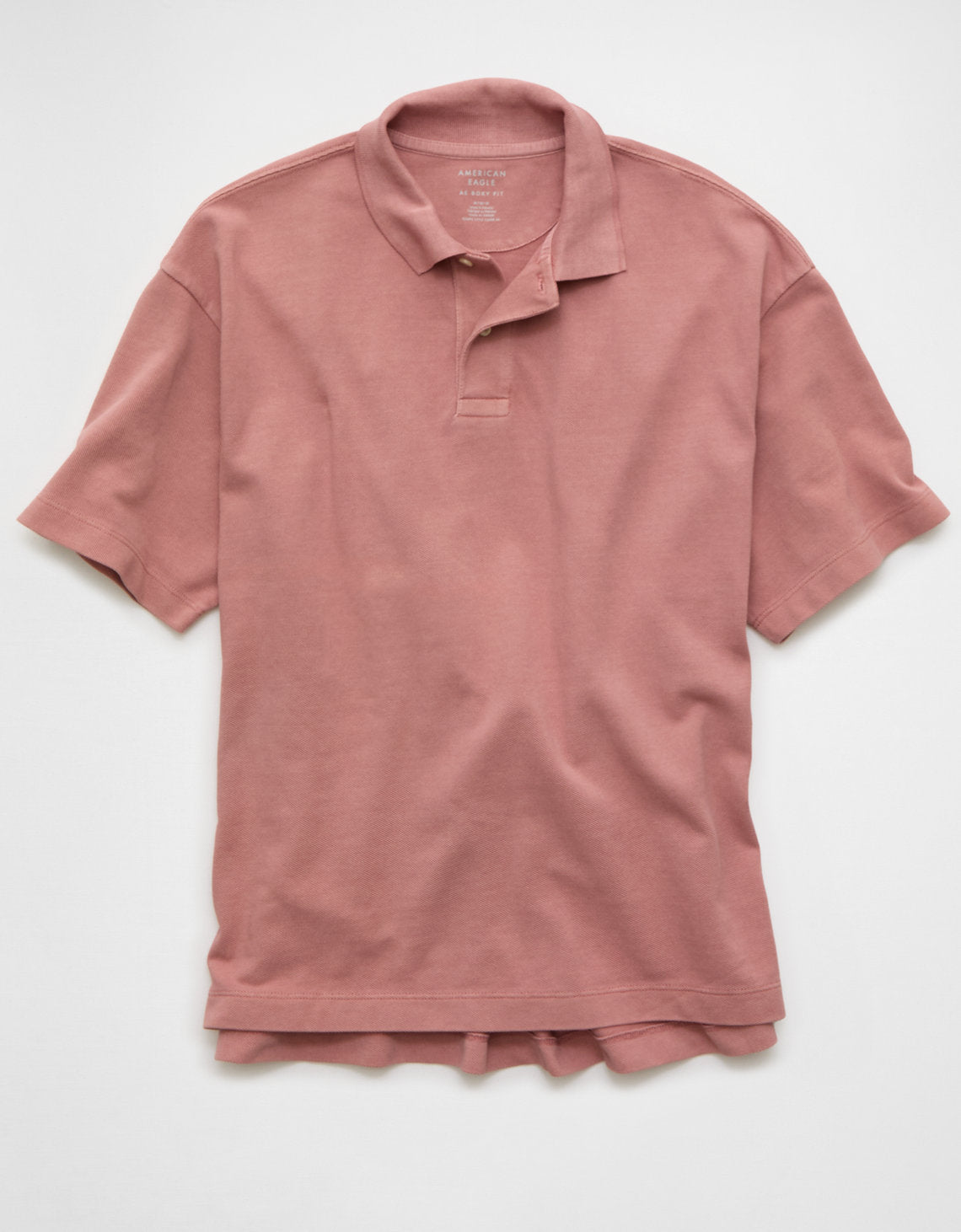Camiseta Tipo Polo Boxy Ae - Rosa 1165_4983_639_f