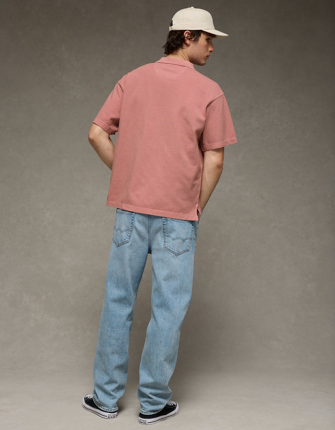 Camiseta Tipo Polo Boxy Ae - Rosa 1165_4983_639_ob