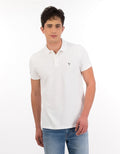 Polo en Tejido Piqué Slim Fit para Hombre - Blanco 1165_9146_100_of