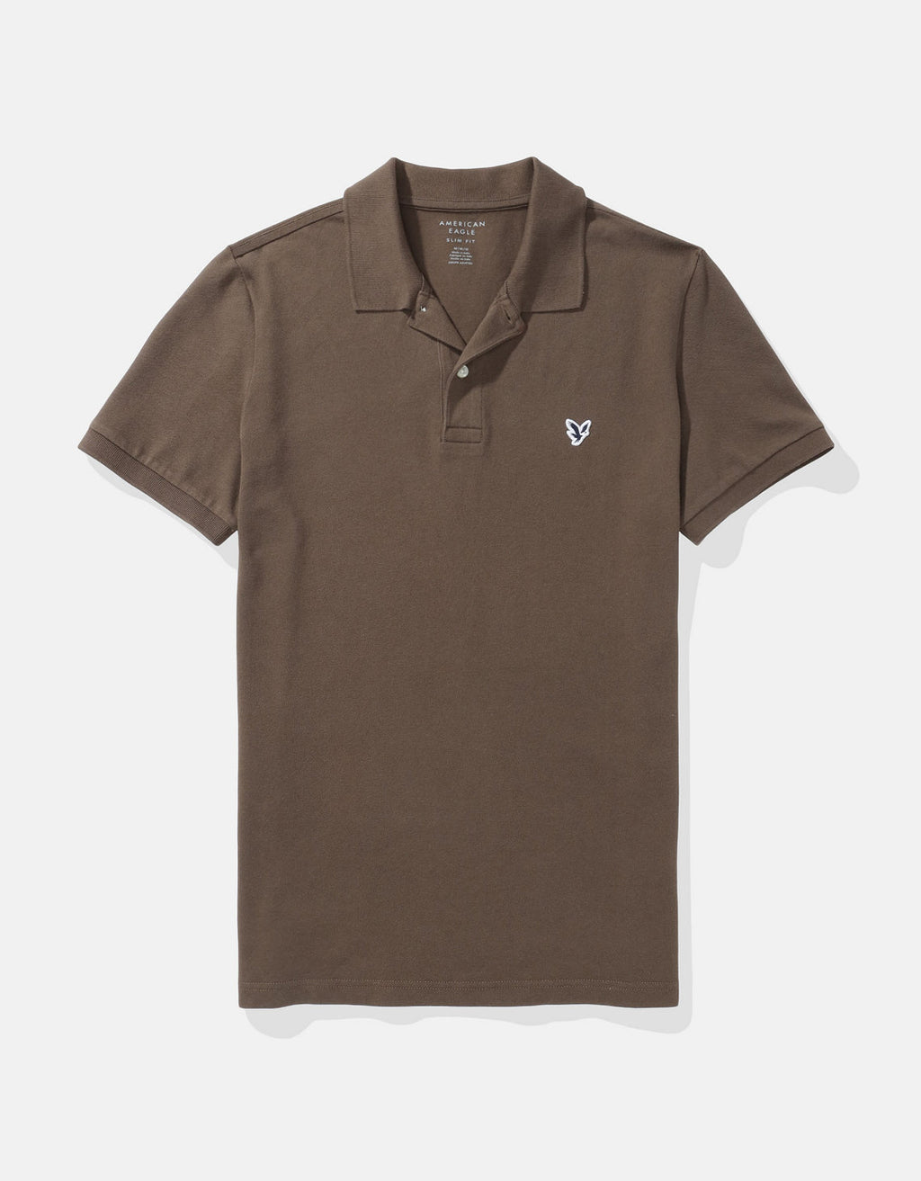 Polo en Tejido Piqué Slim Fit para Hombre - Café 1165_9146_227_f