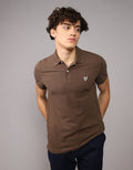 Polo en Tejido Piqué Slim Fit para Hombre - Café 1165_9146_227_of