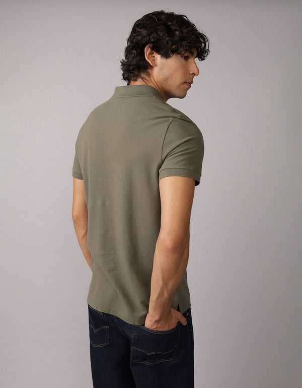 Polo en Tejido Piqué Slim Fit para Hombre - Generico