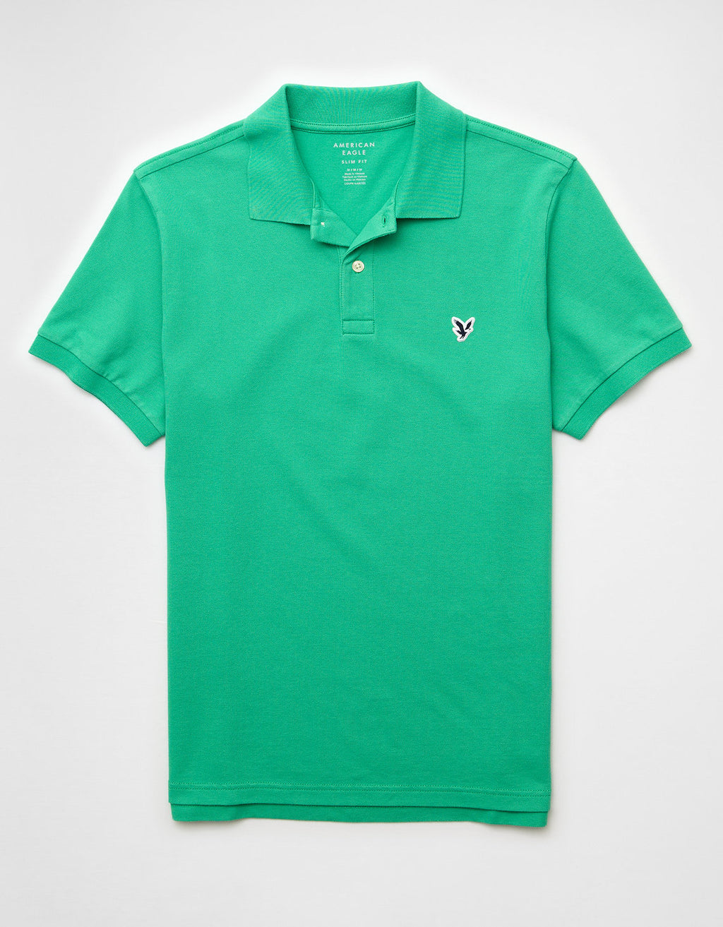 Polo en Tejido Piqué Slim Fit para Hombre - Verde 1165_9146_307_f