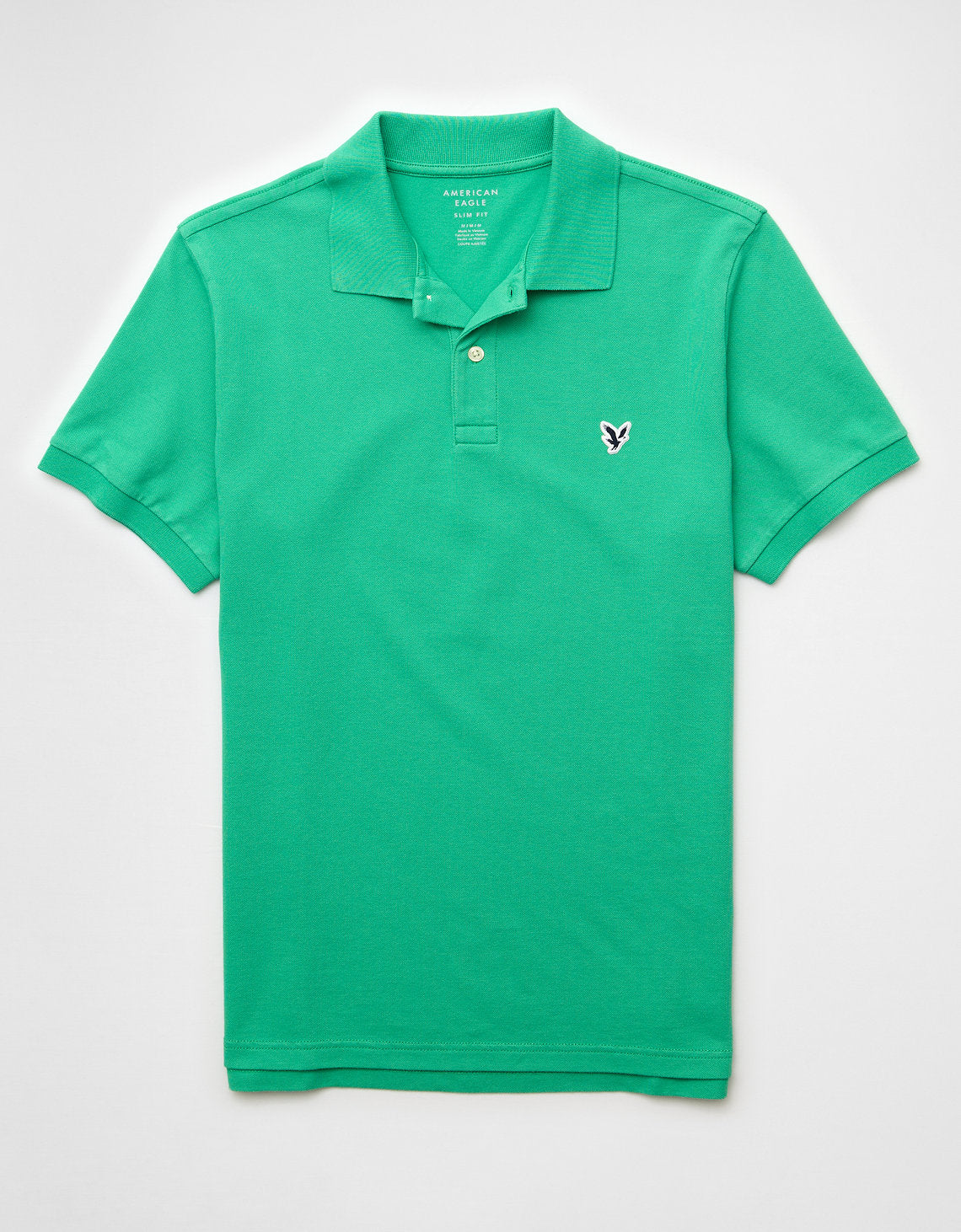 Polo en Tejido Piqué Slim Fit para Hombre - Verde 1165_9146_307_f