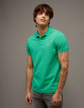 Polo en Tejido Piqué Slim Fit para Hombre - Verde 1165_9146_307_of