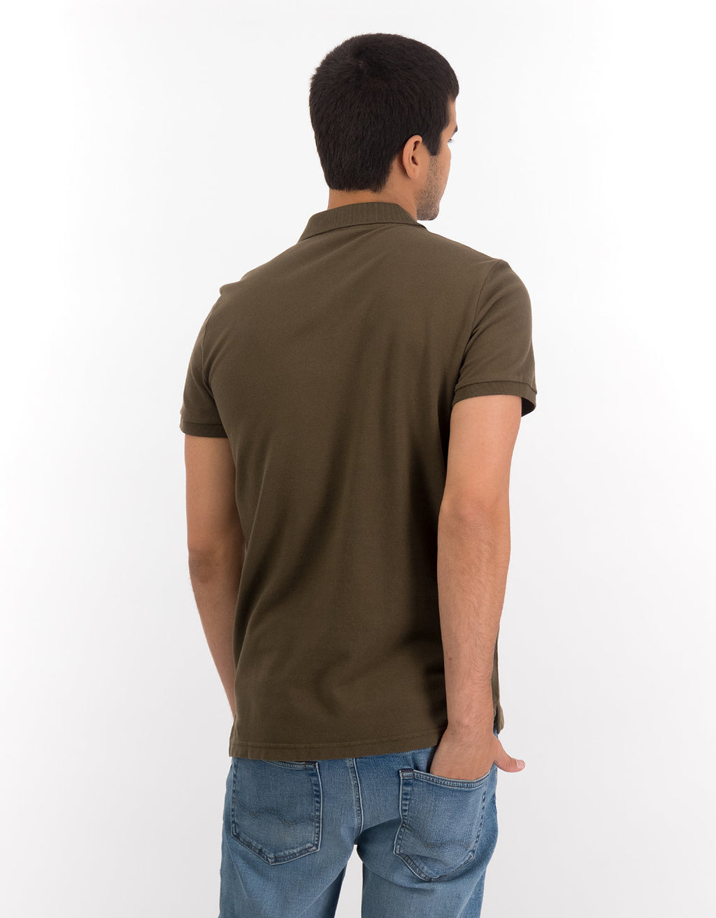 Polo en Tejido Piqué Slim Fit para Hombre - Generico 1165_9146_309_ob