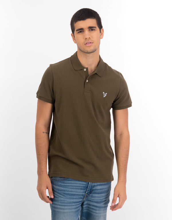 Polo en Tejido Piqué Slim Fit para Hombre - Generico