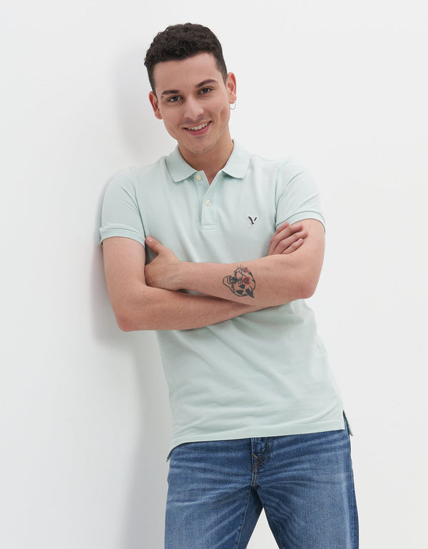 Polo en Tejido Piqué Slim Fit para Hombre - Generico
