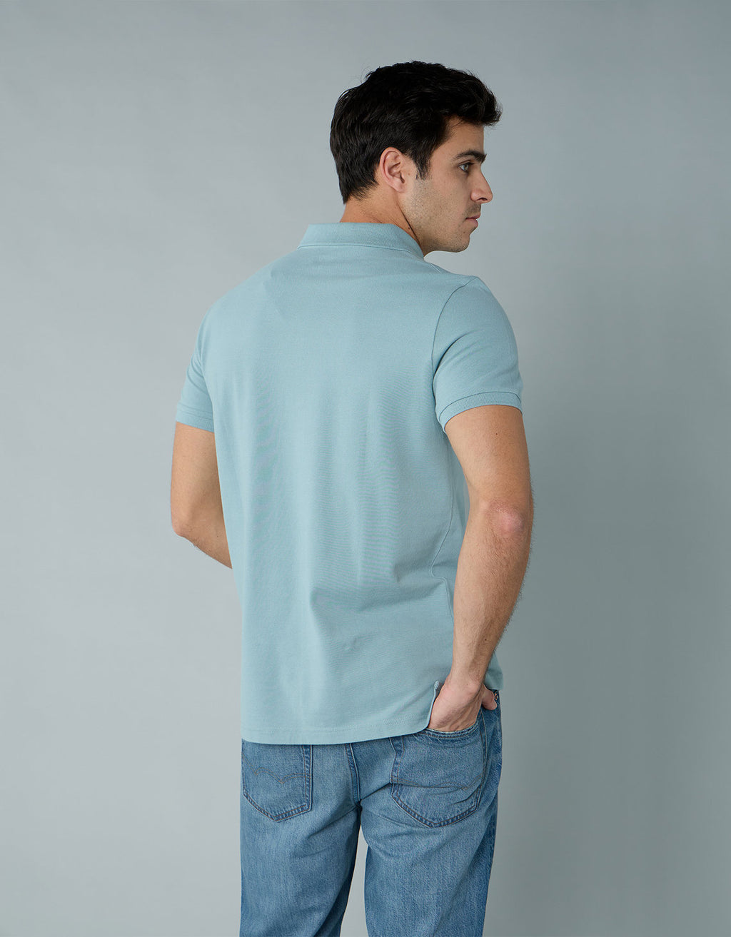 Polo en Tejido Piqué Slim Fit para Hombre - Generico 1165_9146_333_ob