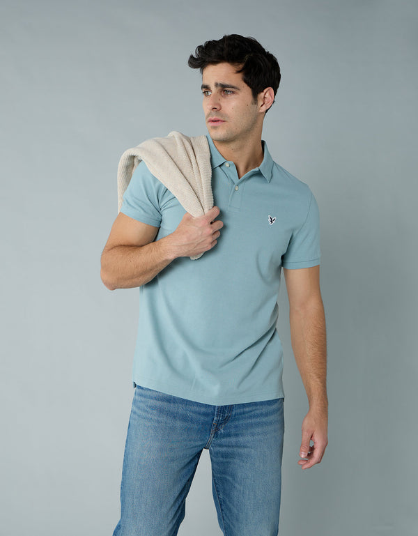 Polo en Tejido Piqué Slim Fit para Hombre - Generico