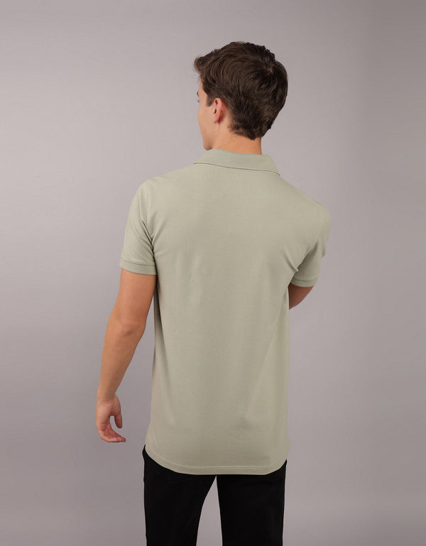 Polo en Tejido Piqué Slim Fit para Hombre - Generico