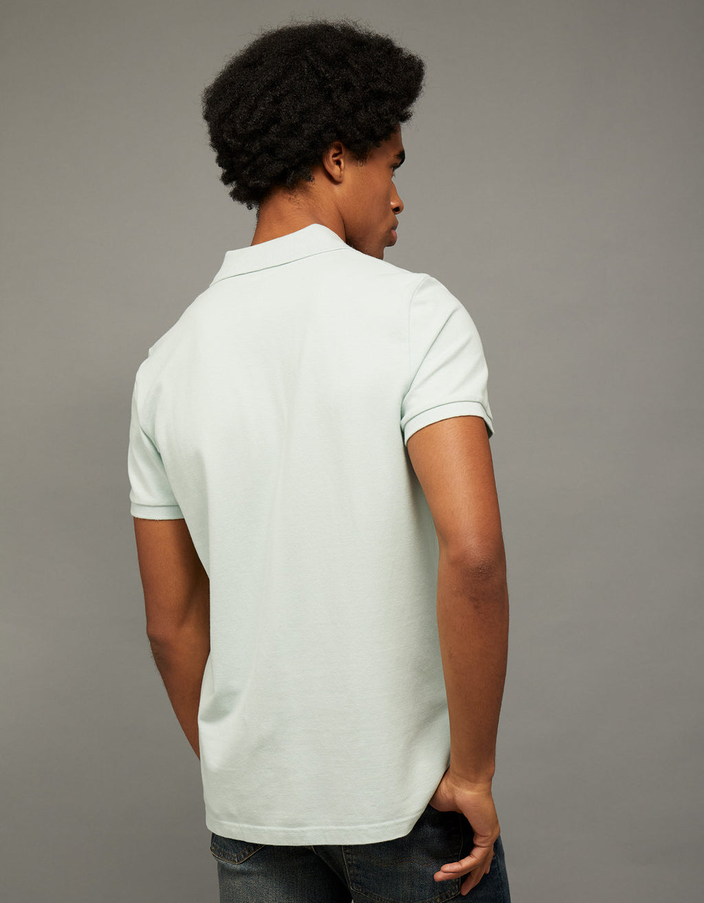 Polo en Tejido Piqué Slim Fit para Hombre - Verde 1165_9146_392_ob