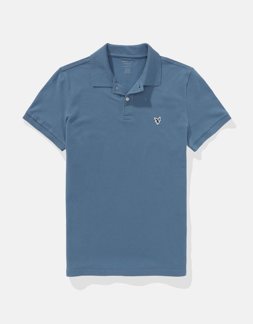 Polo en Tejido Piqué Slim Fit para Hombre - Azul 1165_9146_421_f
