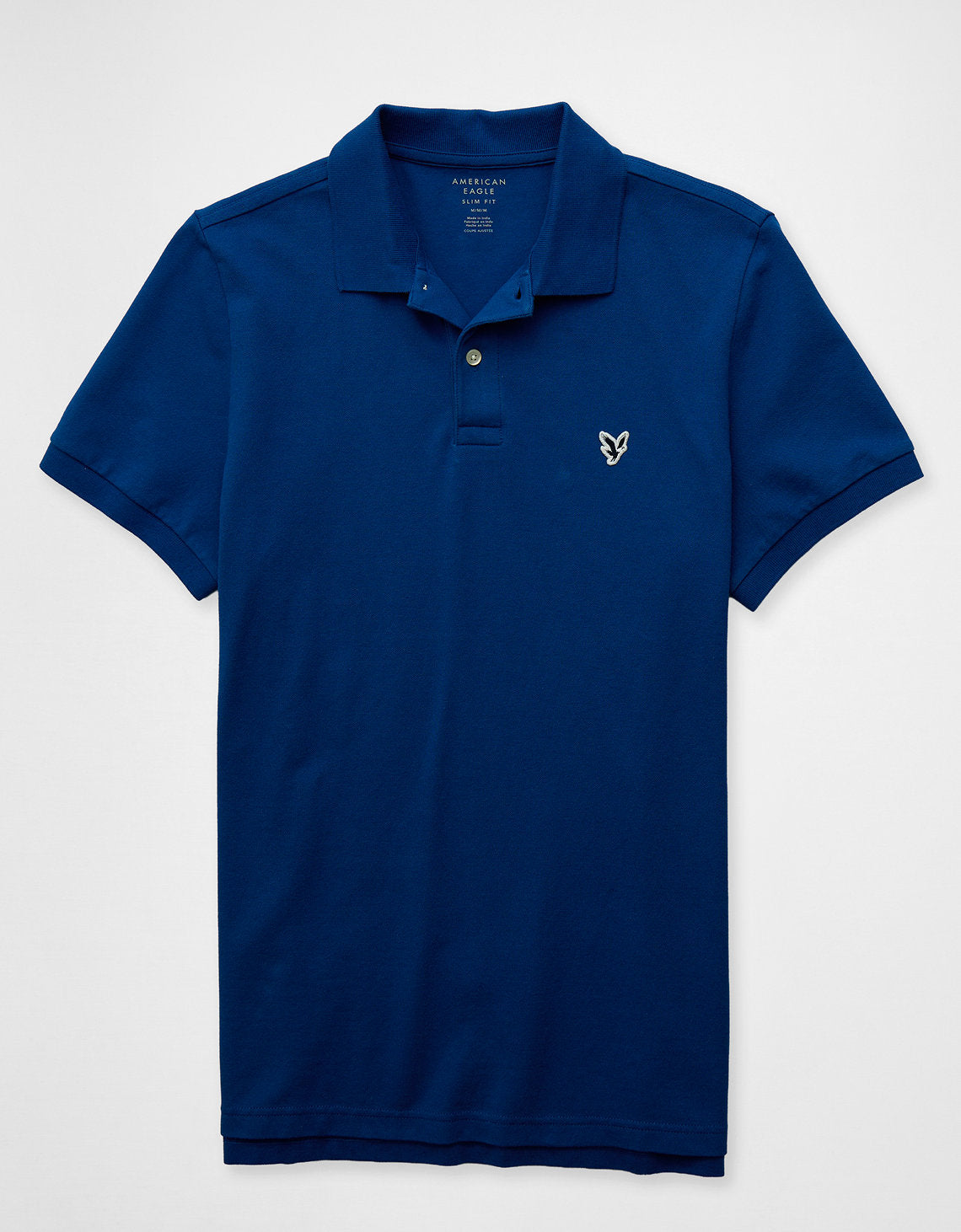 Polo en Tejido Piqué Slim Fit para Hombre - Azul 1165_9146_976_f