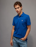 Polo en Tejido Piqué Slim Fit para Hombre - Azul 1165_9146_976_of