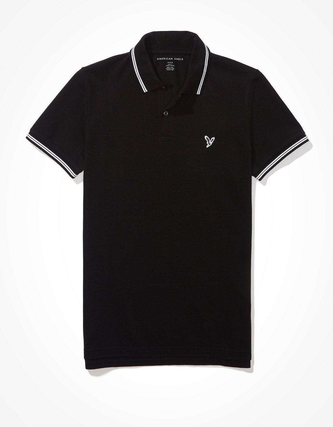 Polo sin Cuello Tipo Polo Clásica Ae - Negro 1165_9150_001_f