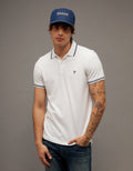 Polo sin Cuello Tipo Polo Clásica Ae - Blanco 1165_9150_100_of