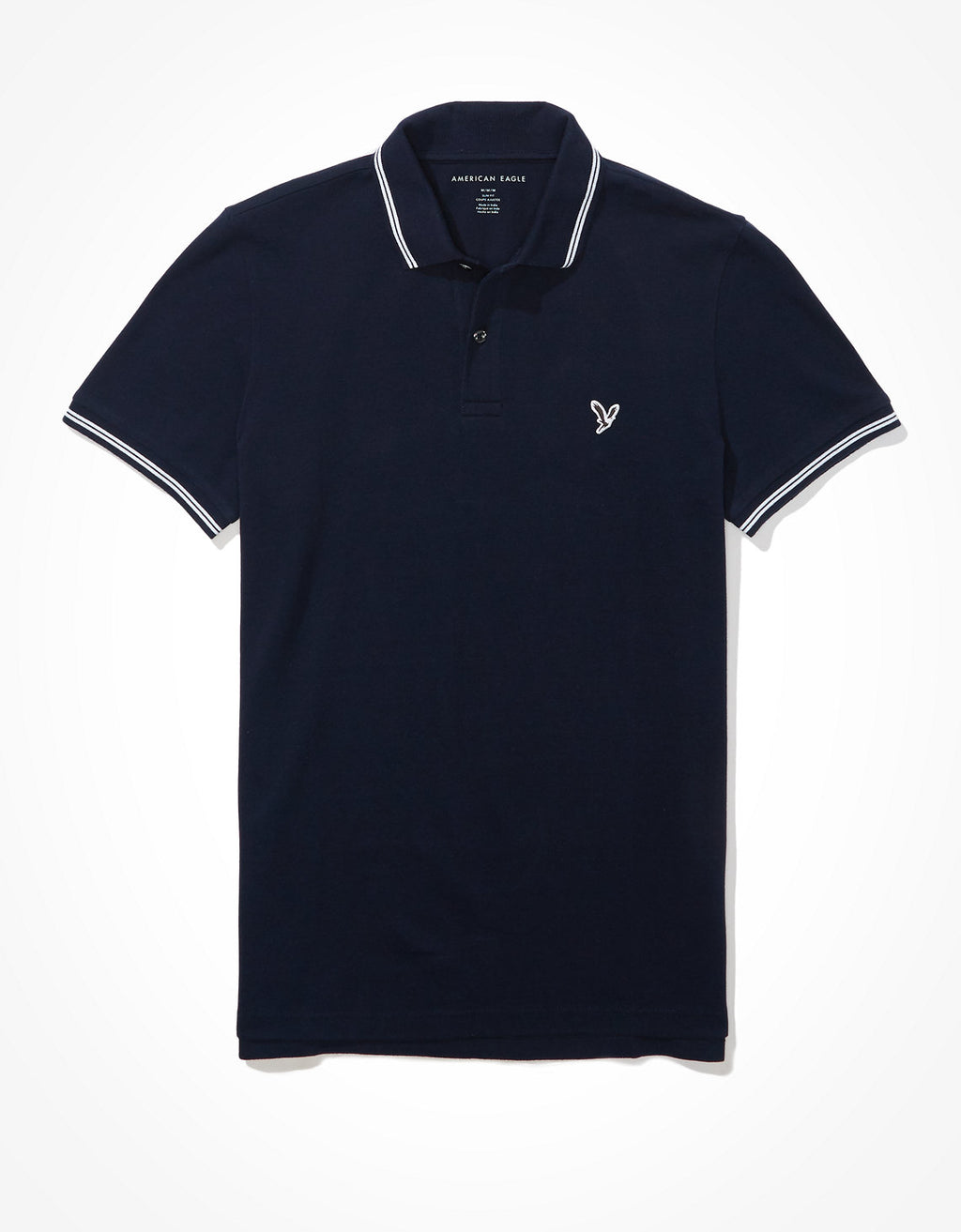 Polo sin Cuello Tipo Polo Clásica Ae - Azul 1165_9150_410_f
