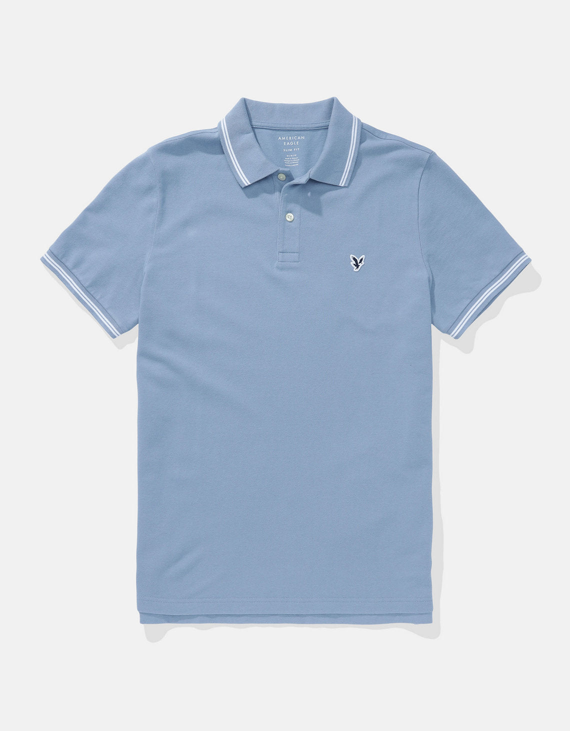 Polo sin Cuello Tipo Polo Clásica Ae - Azul 1165_9150_461_f