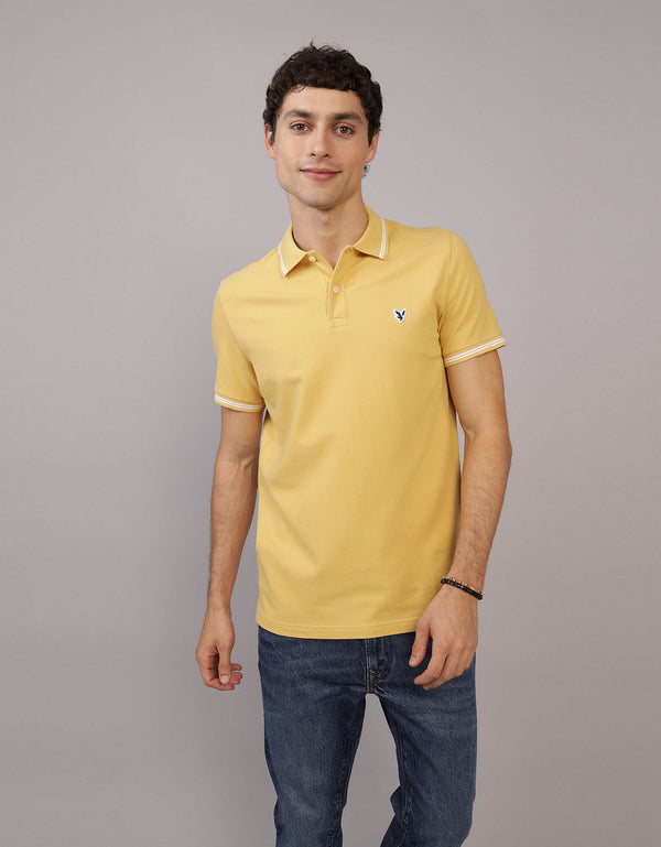 Polo sin Cuello Tipo Polo Clásica Ae - Dorado