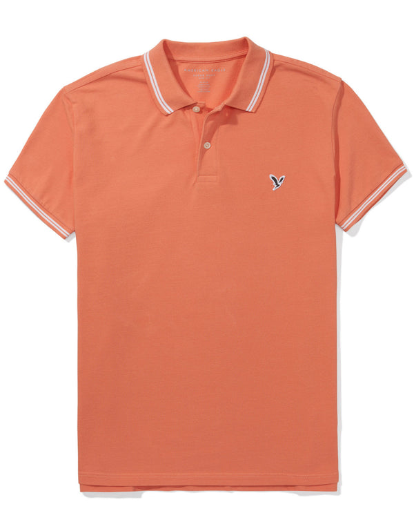 Polo sin Cuello Tipo Polo Clásica Ae - Naranja