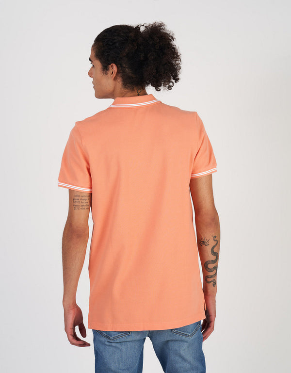 Polo sin Cuello Tipo Polo Clásica Ae - Naranja