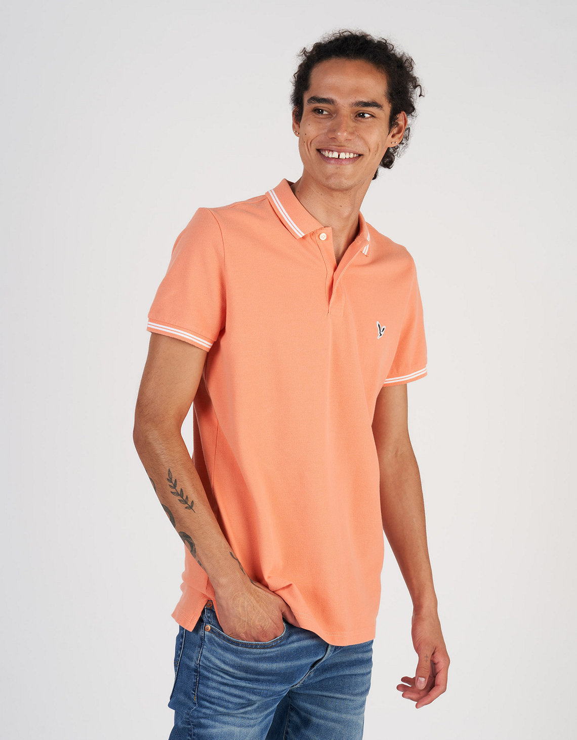 Polo sin Cuello Tipo Polo Clásica Ae - Naranja 1165_9150_800_of