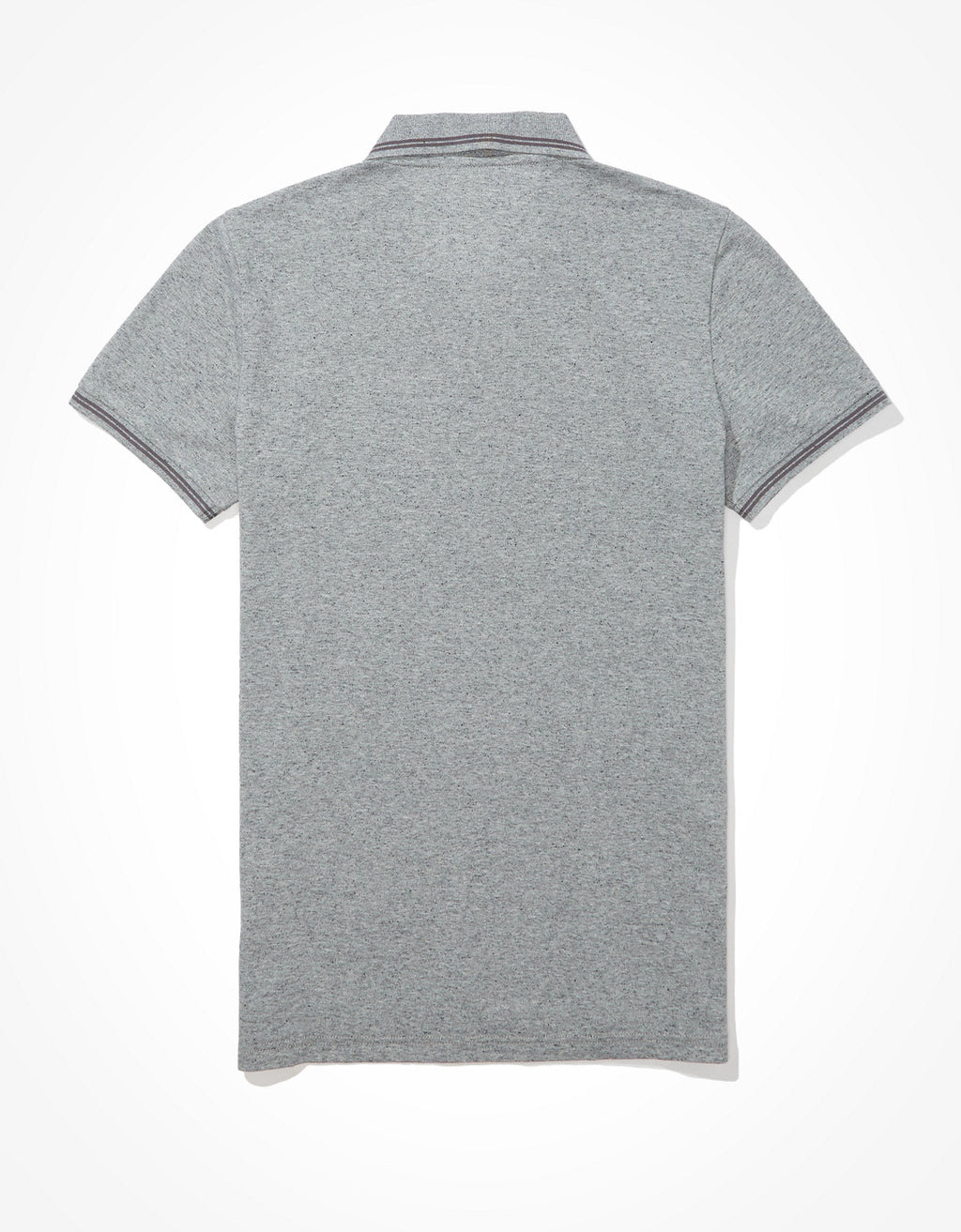 Polo sin Cuello polo ajustada Ae en piqué - Gris 1165_9151_006_b