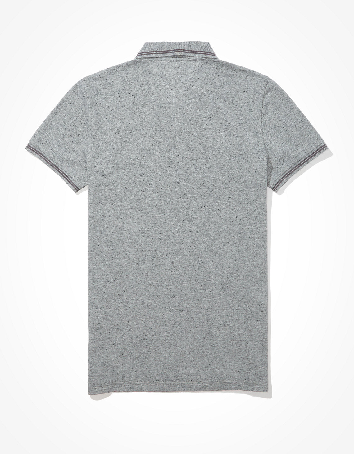 Polo sin Cuello polo ajustada Ae en piqué - Gris 1165_9151_006_b