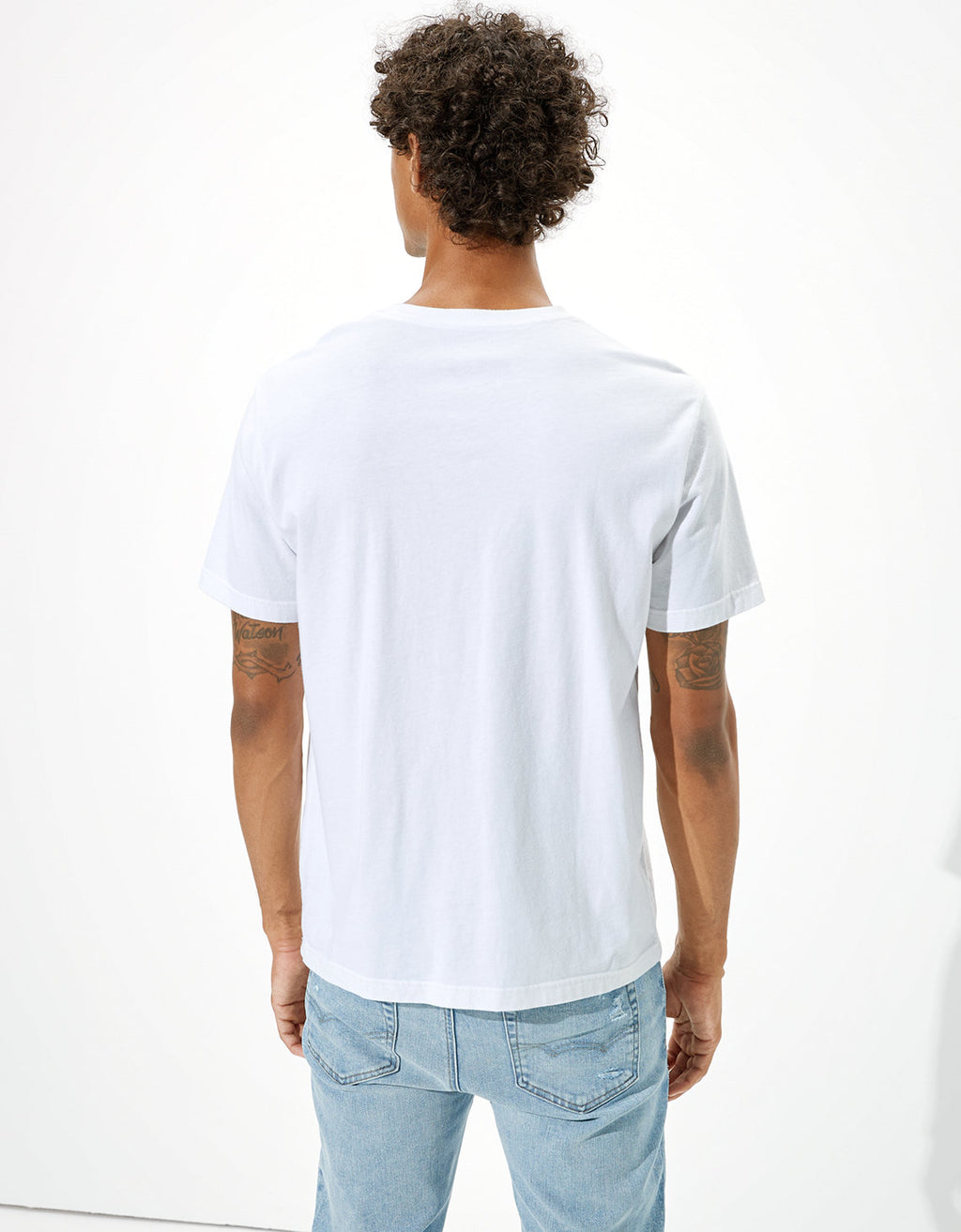 Polo sin Cuello Ae súper suave, cuello V - Blanco 1177_1541_100_ob