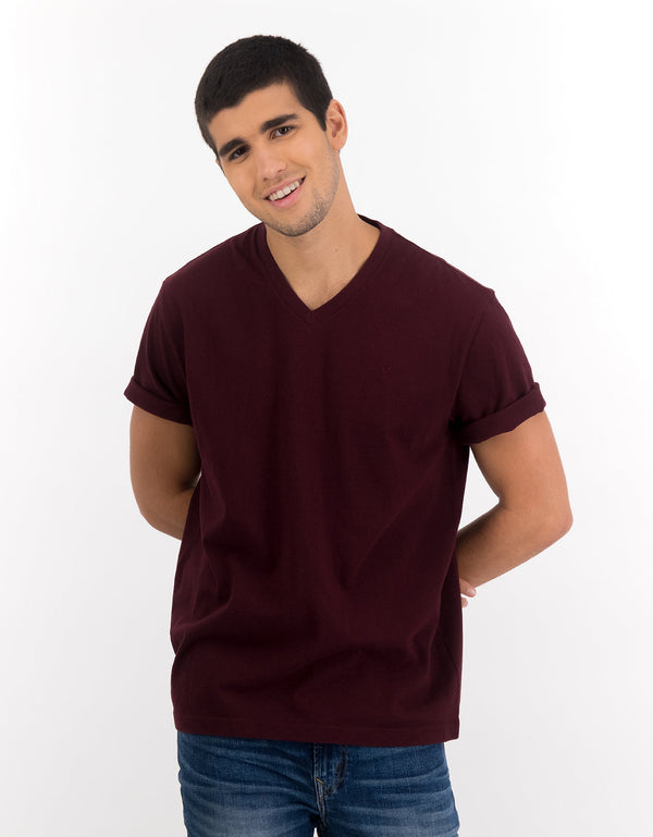 Polo sin Cuello Ae súper suave, cuello V - Generico
