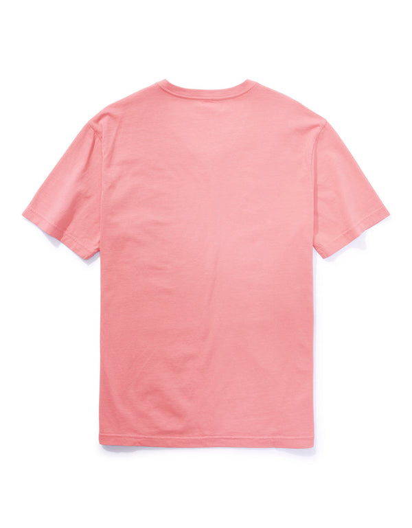 Polo sin Cuello AE de manga corta y cuello en V - Rosa