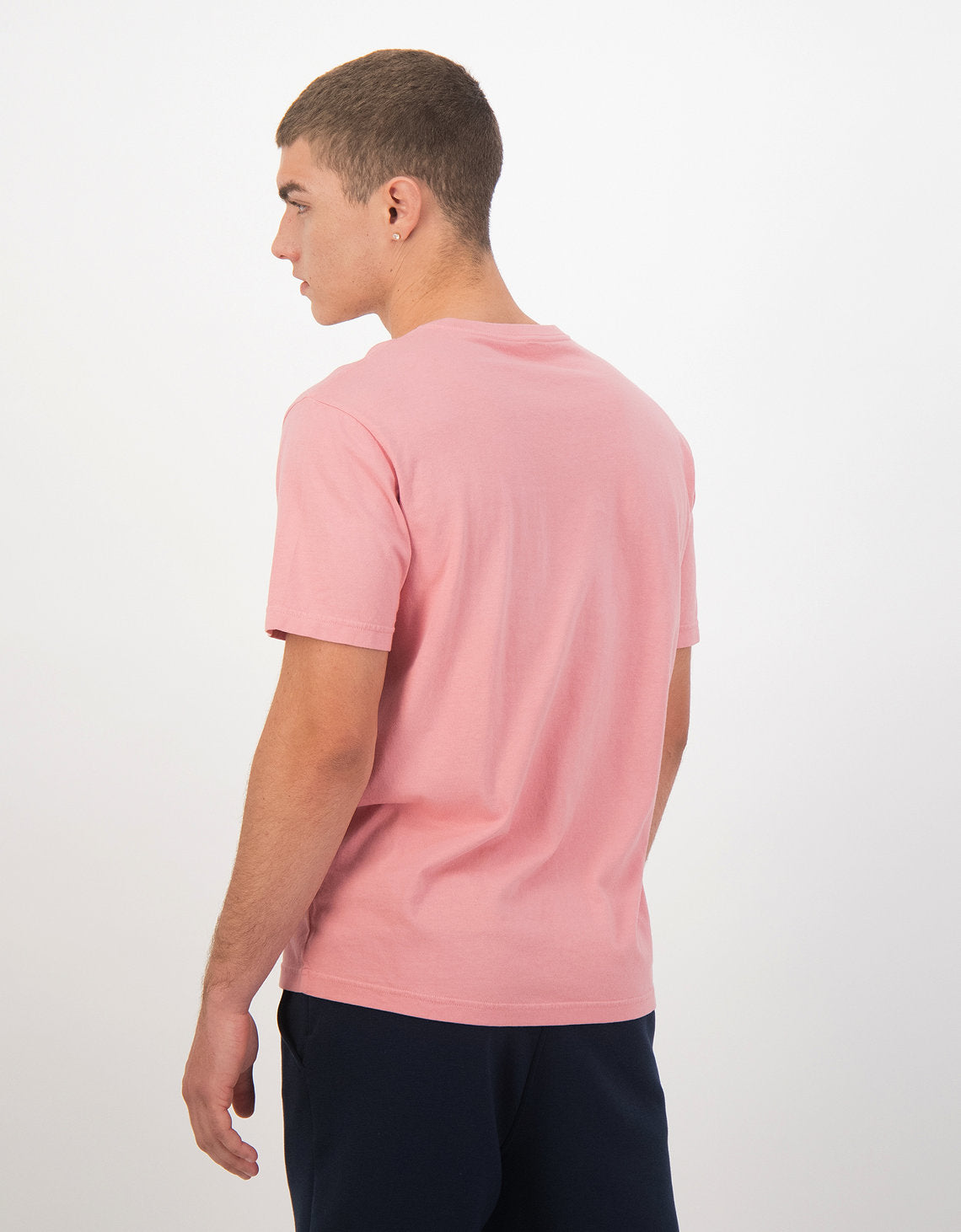 Polo sin Cuello AE de manga corta y cuello en V - Rosa 1177_2274_615_ob